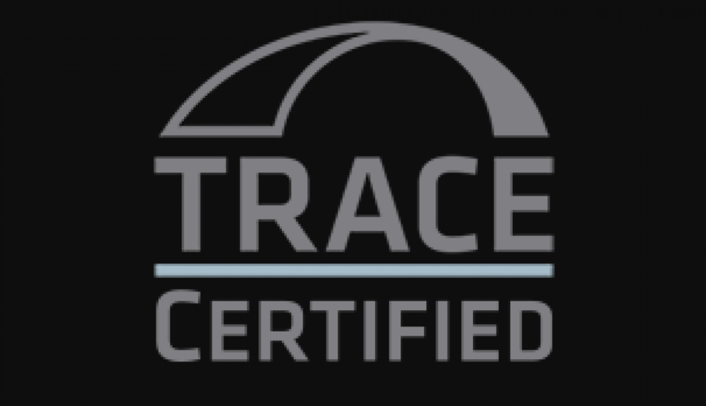 Certificado de conformidade do Instituto TRACE